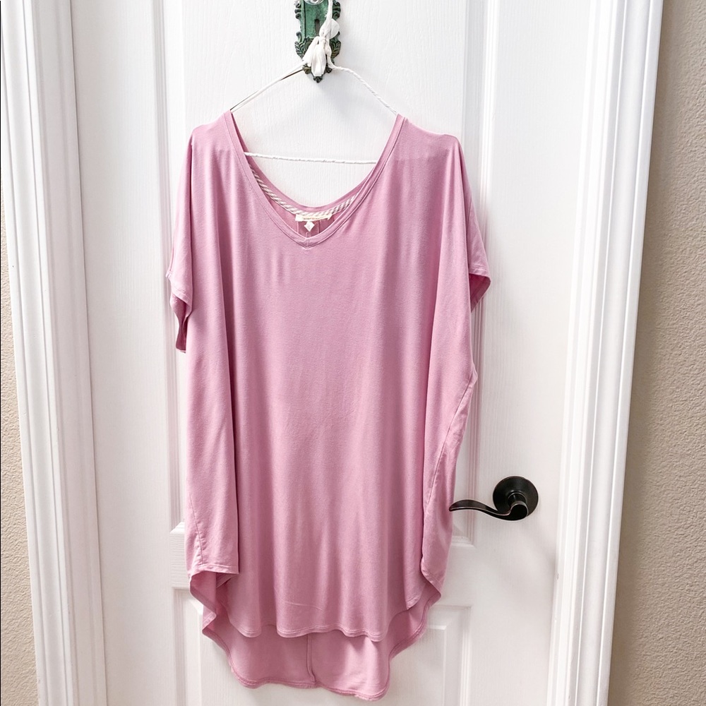 Anthropologie Pure + Good Oversized Lilac Tunic Size XS - Picture 3 of 5